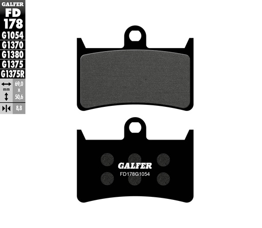 [FD178G1054] BALATA DELANTERA GALFER FD178G1054 (SEMI - METALICA)