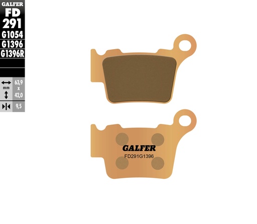 [FD291G1396] BALATA TRASERA GALFER (FD291G1396)