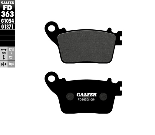 [FD363G1054] BALATA TRASERA GALFER FD363G1054 (SEMI - METALICA)