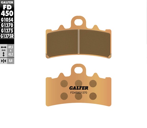 [FD450G1370] BALATA DELANTERA GALFER (FD450G1370)