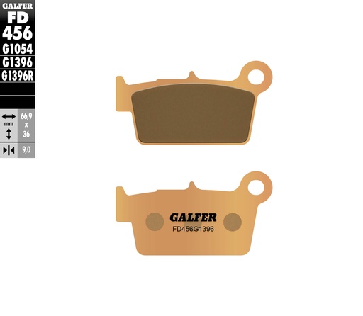 [FD456G1396] BALATA TRASERA GALFER [FD456G1396]