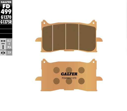 [FD499G1370] BALATA DELANTERA GALFER [FD499G1370]