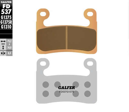[FD537G1375] BALATA DELANTERA GALFER [FD537G1375]