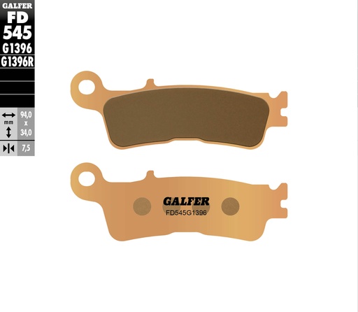 [FD545G1396] BALATA DELANTERA YAMAHA 125/450 (17-24) | FANTIC 125/450 (17-24)