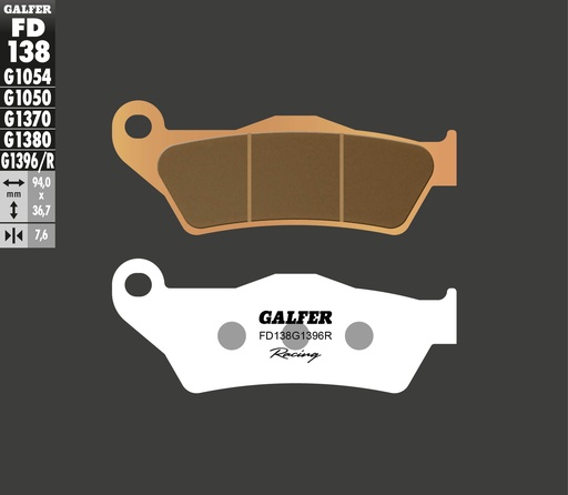 [FD138G1396R] BALATA DELANTERA GALFER [FD138G1396R]