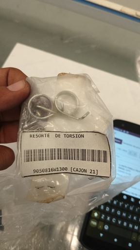 [9050816W1300] RESORTE DE TORSION