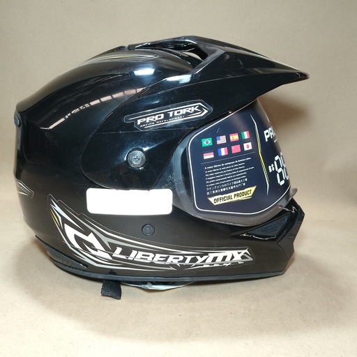 [CAP-151PT] CASCO LIBERTY MX PRO VISION NEGRO TALLA 60