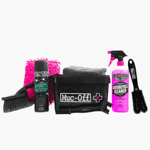 [21197] MUC-OFF KIT DE LIMPIEZA PARA MOTOCICLETAS 8 EN 1