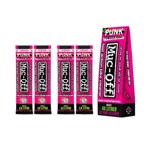 [20561] MUC-OFF LIMPIADOR DE MOTO PUNK POWDER PAQUETE 4