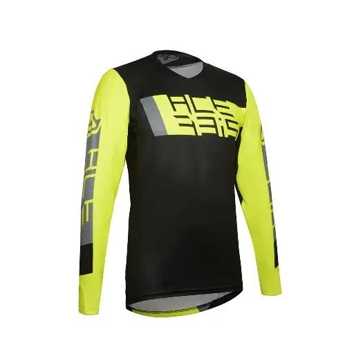 [0024238318068] JERSEY MX OUTRUN NEGRO/AMARILLO 