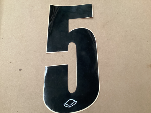 [05UFO] NUMERO 5 PARA MOTO NEGRO