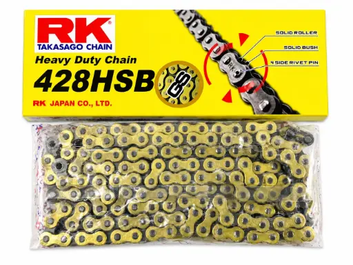 [GS428HSB X 136L] CADENA RK 428HSB 136L DORADA