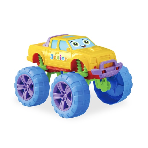 [381AM] CAMIONETA MONSTER-JUNIOR MACHINES AMARILLO