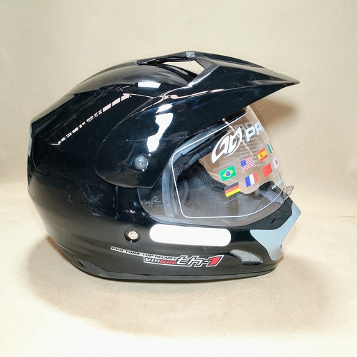 [CAP-227PT] CASCO CROSS TH1 VISION NEGRO PRO TORK 