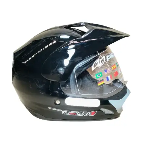 [CAP-227PT] CASCO CROSS TH1 VISION NEGRO PRO TORK 
