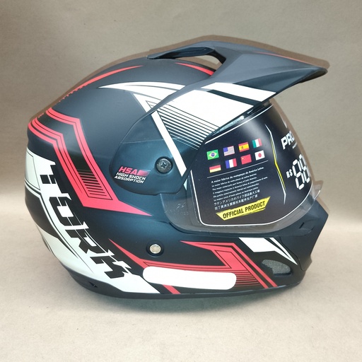 [CAP-636VM] CASCO TH-1 VISION NEW ADVENTURE ROJO PRO TORK 