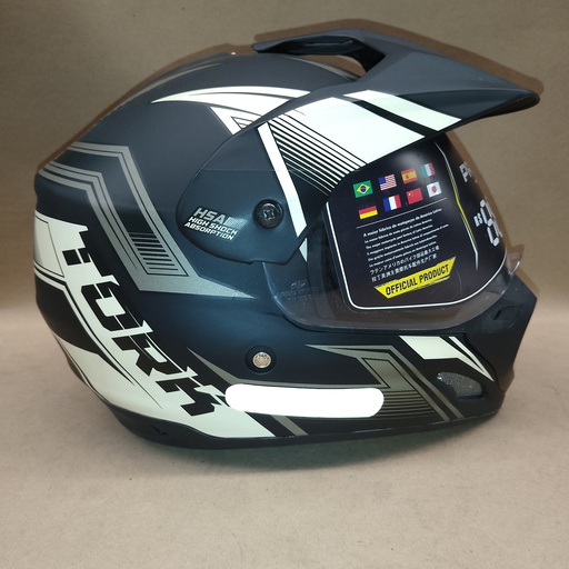 [CAP-635GR] CASCO TH-1 VISON NEW ADVENTURE GRAFITO PRO TORK 