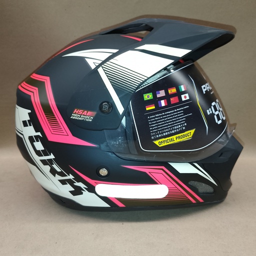 [CAP-635RS] CASCO TH-1 VISON NEW ADVENTURE ROSA PRO TORK 