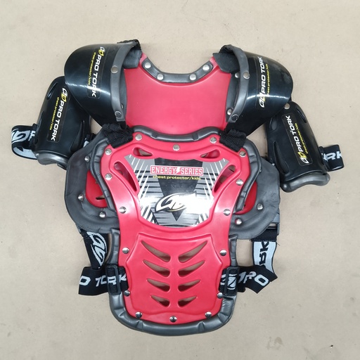 [CL-19VMEX] PROTECTOR DE PECHO 788 INFANTIL ROJO PRO TORK