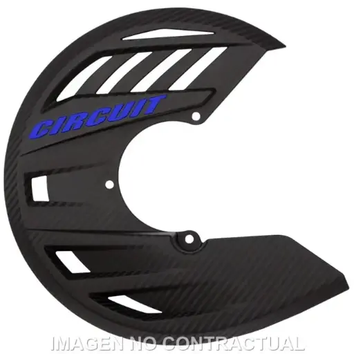 [D007-2D4] PROTECTOR DE DISCO CIRCUIT BALÍSTICO CARBONO/AZUL