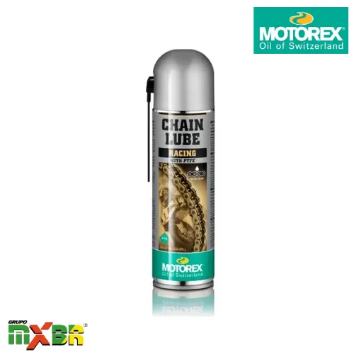 [302336] SPRAY LUBRICANTE DE CADENA RACING C/TEFLON MOTOREX 500ml BLANCO