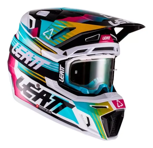 KIT CASCO & GOGGLES MOTO 8.5 v22