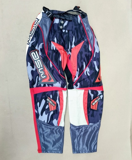 PANTALON ASW PODIUM CAMO NEGRO ROJO